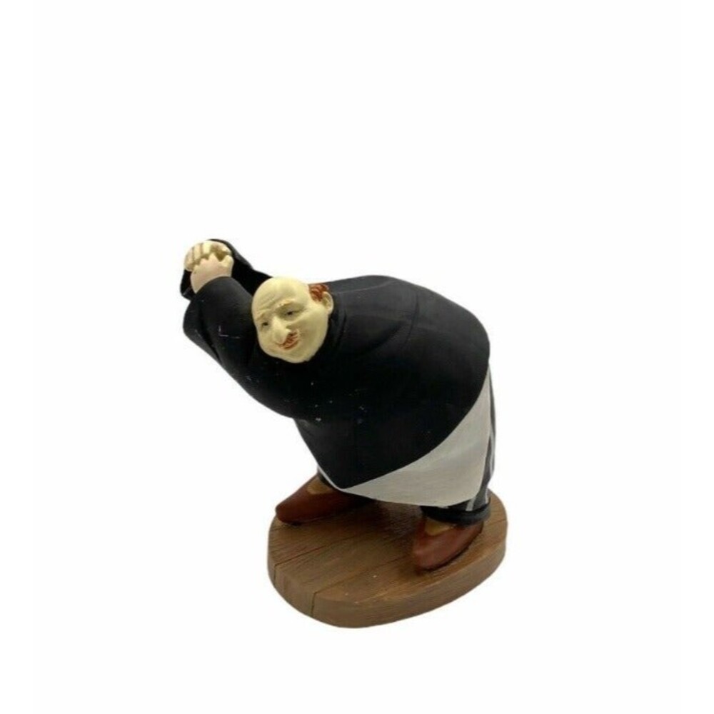 Vintage Ceramic Italian Chef Wine Bottle holder statue 7"